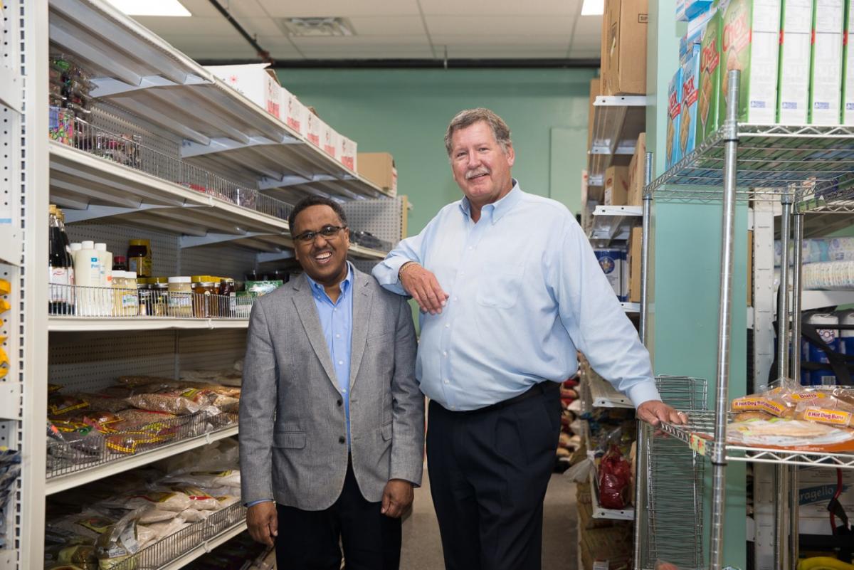 Mahboub with Ken Warner, Willmar Lakes Area Chamber of Commerce President
